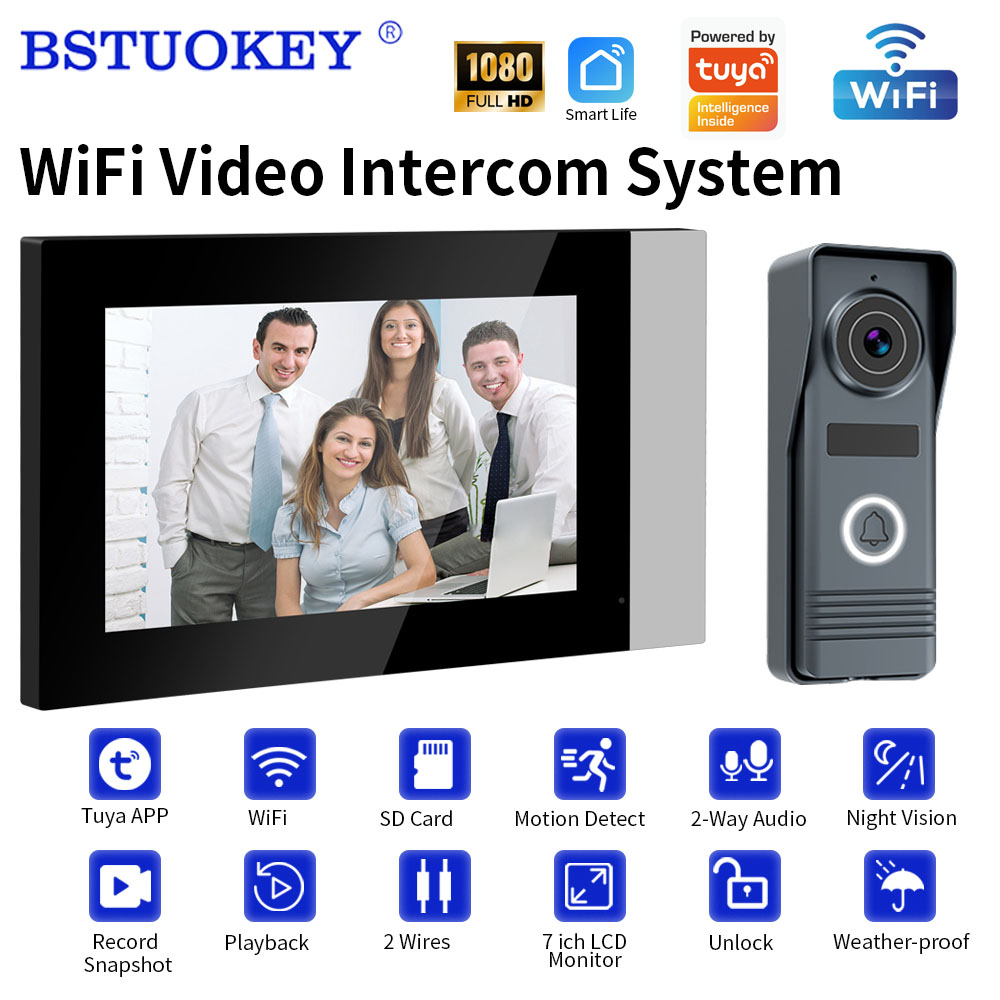 Smart Home Video Doorbell Enhanced Security With Smart Doorbell - 2-Wires Smart Home Wifi 1080P Video