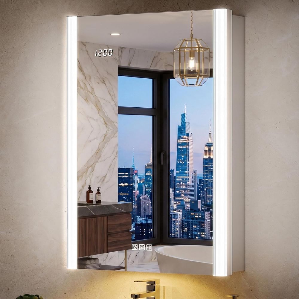 Smart Home Living Room - 20x32 Lighted Medicine Cabinet Mirror with