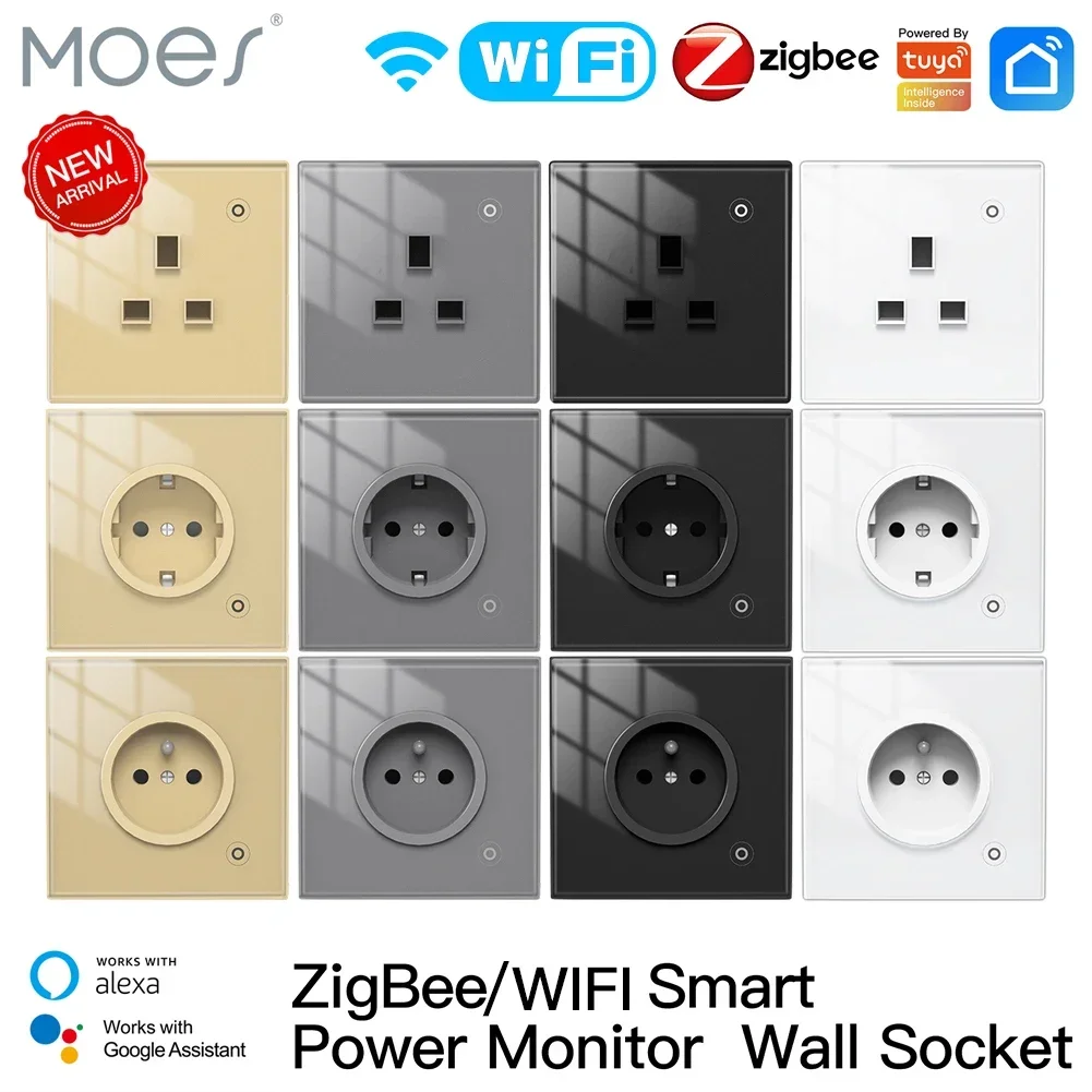 Smart Home Living Room - Moes ZigBee Wall Socket WIFI Smart