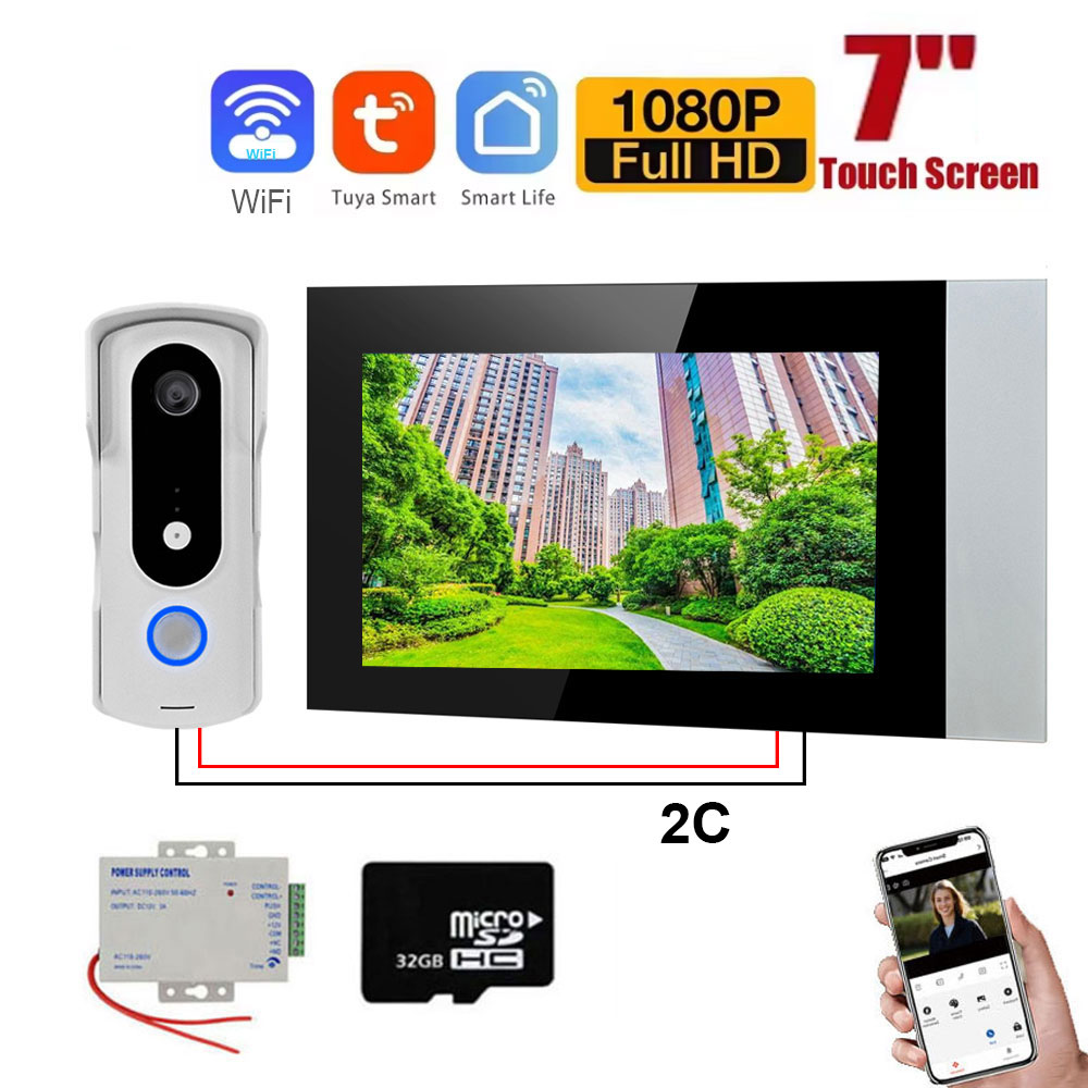 Smart Home Video Doorbell Enhanced Security With Smart Doorbell - 2 Wire Smart Home Tuya Wifi