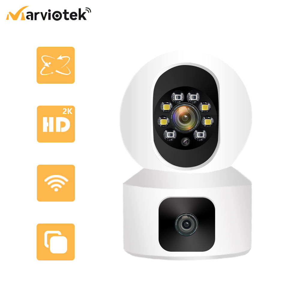 Smart Home Kamera Outdoor - 2K Wifi Survalance Camera Icsee Daul