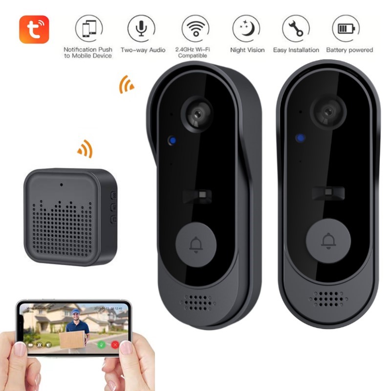Smart Home Video Doorbell Enhanced Security With Smart Doorbell - Tuya WIFI Camera Doorbell HD Video