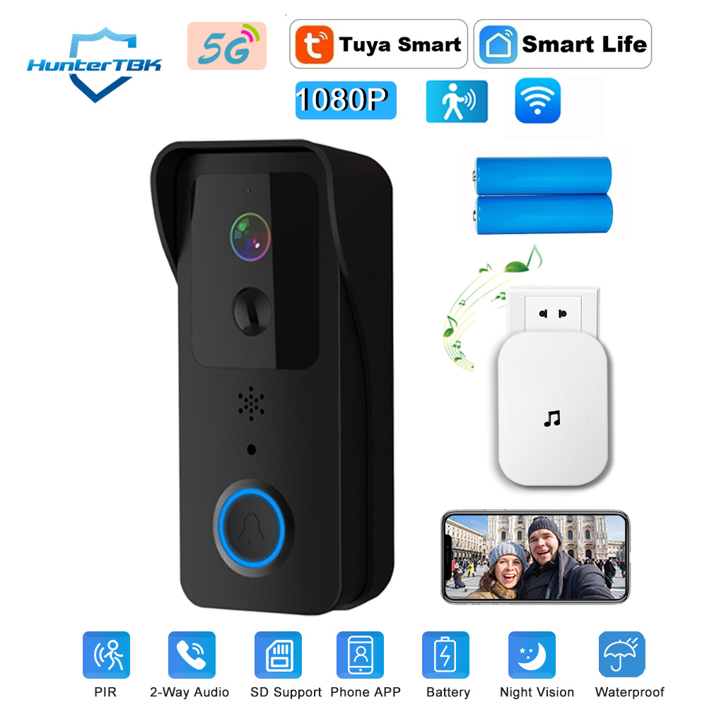 Smart Home Video Doorbell Enhanced Security With Smart Doorbell - 1080P HD WiFi Doorbell Camera with
