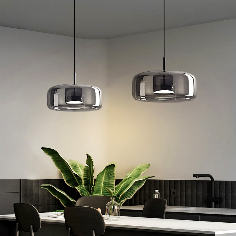 Voice Control Light Bulb - Modern Glass Pendant Lamp LED Chandeliers