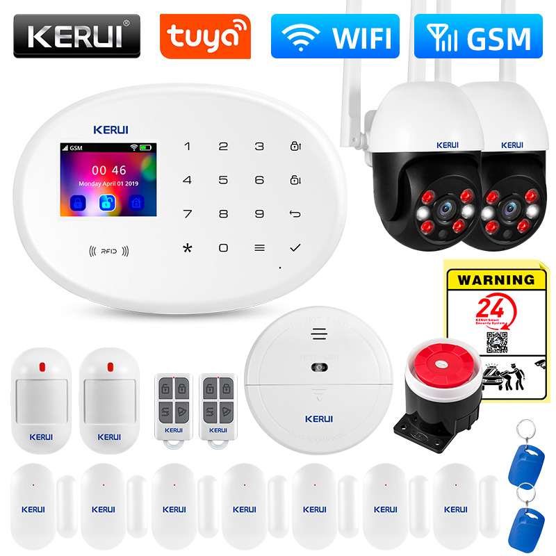 Smart Home Demo Kit - KERUI W202 WIFI GSM Alarm System