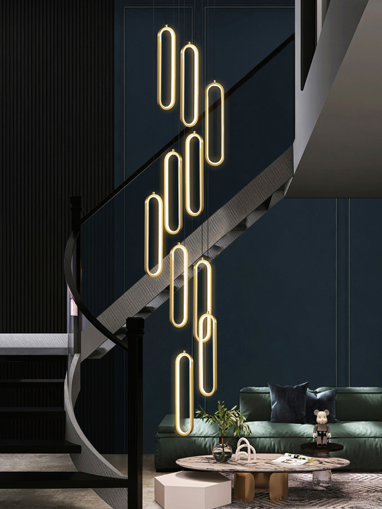 Voice Control Light Bulb - Oval Shaped Pendent Lamp Modern Attic