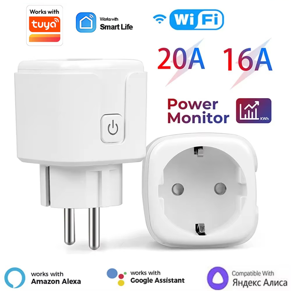 Smart Home Living Room - 20A EU Smart Plug Wifi Socket