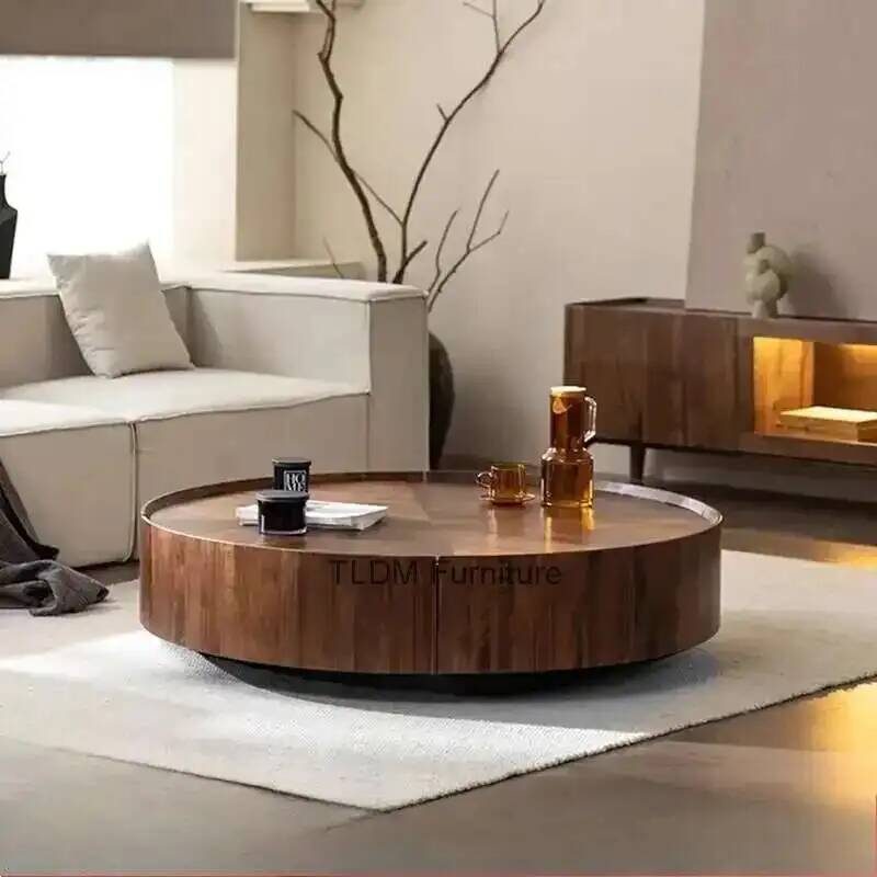 Smart Home Living Room - Smart Coffee Table With Drawers In
