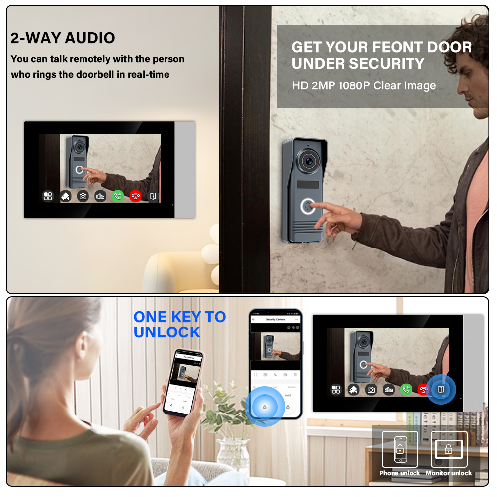 2-Wires Smart Home Wifi 1080P  - Smart Home Video Doorbell Enhanced Security With Smart Doorbell recension och pris
