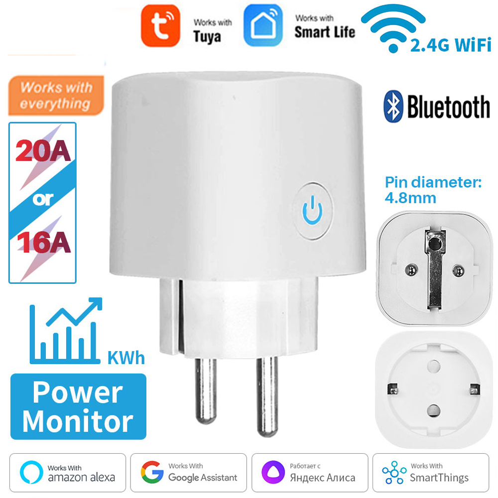 Work With TUYA Smart Plug WiFi - Smart Home Living Room recension och pris