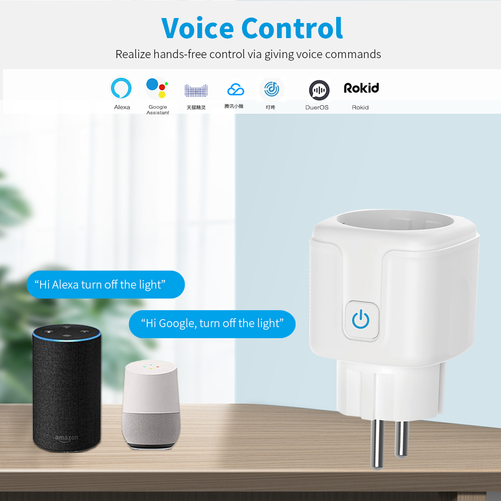 Work With TUYA Smart Plug WiFi - Smart Home Living Room recension och pris