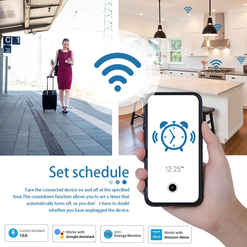 Work With TUYA Smart Plug WiFi - Smart Home Living Room recension och pris