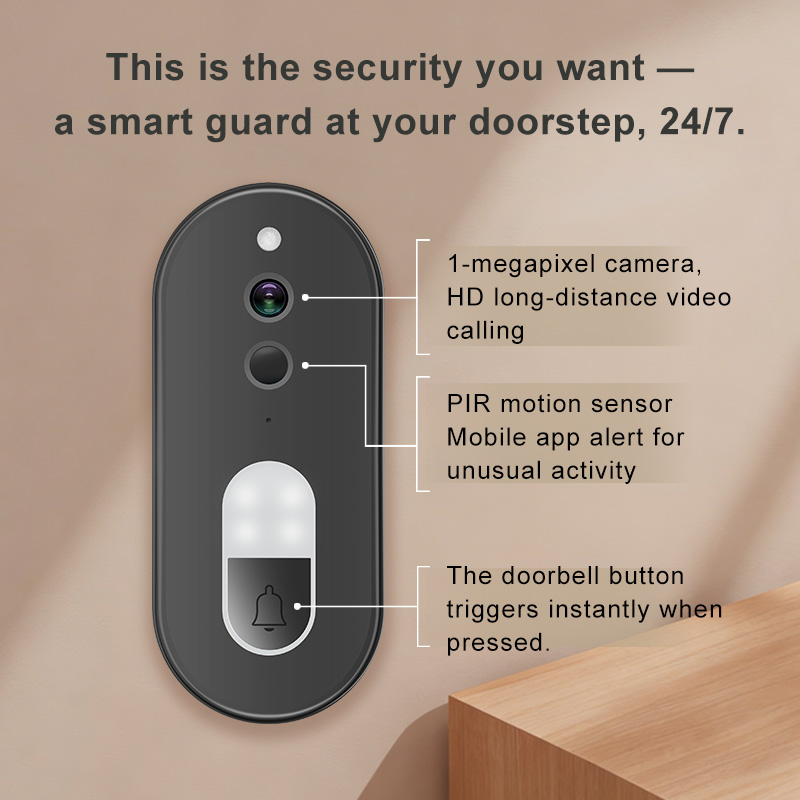 Tuya 1080P HD Wireless WiFi Vi - Smart Home Video Doorbell Enhanced Security With Smart Doorbell recension och pris