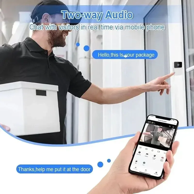 WiFi Tuya App Video Doorbell W - Smart Home Video Doorbell Enhanced Security With Smart Doorbell recension och pris