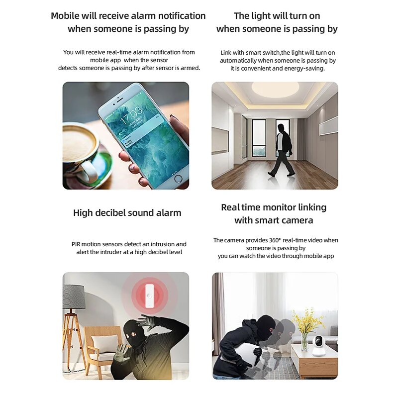 Tuya WiFi Zigbee PIR Motion Se - Smart Home Living Room recension och pris