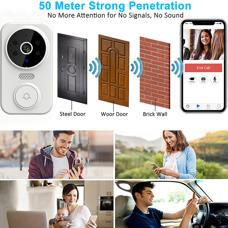 WiFi Smart Video Doorbell Came - Smart Home Video Doorbell Enhanced Security With Smart Doorbell recension och pris