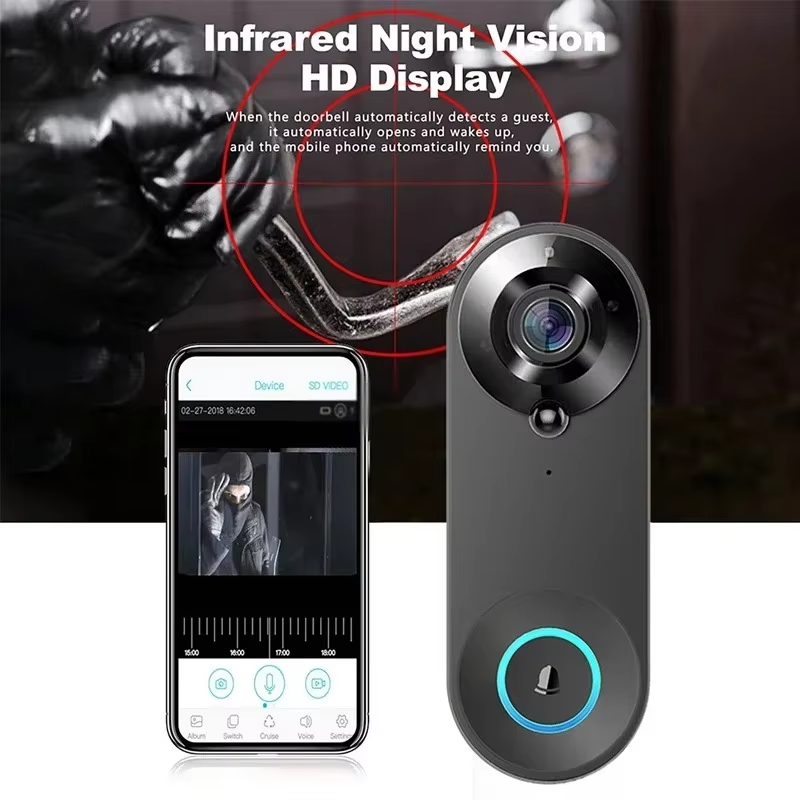 HD 1080P Smart Wireless Doorbe - Smart Home Video Doorbell Enhanced Security With Smart Doorbell recension och pris