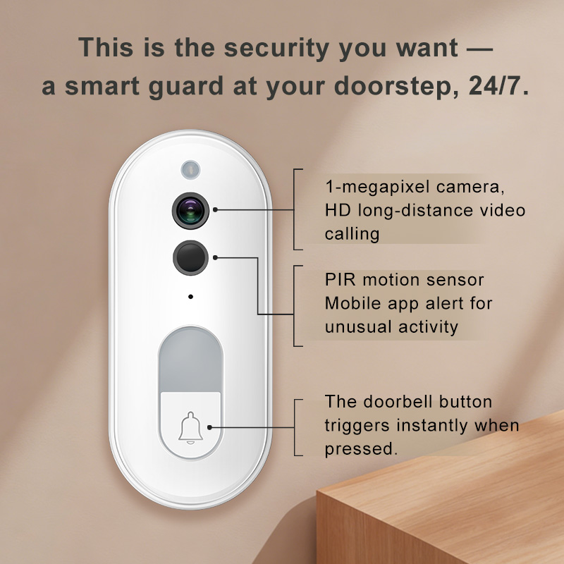 Tuya Smart Video Doorbell Wire - Smart Home Video Doorbell Enhanced Security With Smart Doorbell recension och pris