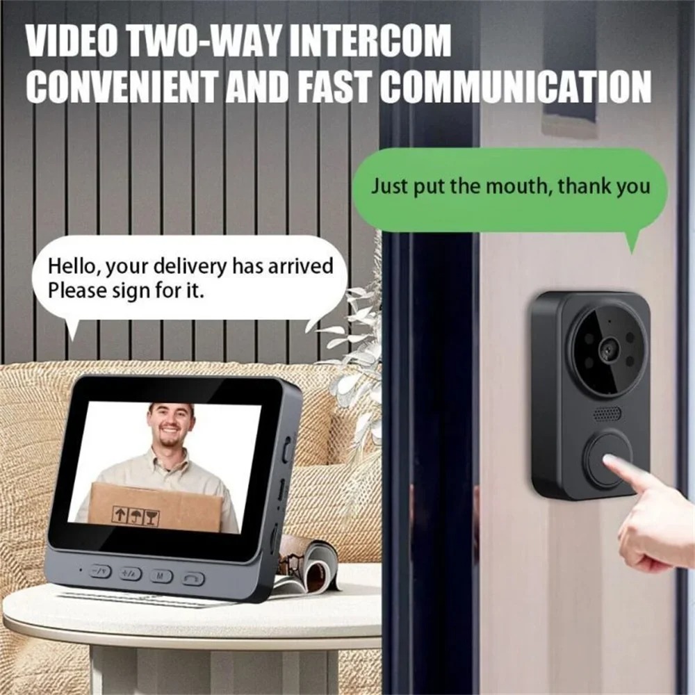 Smart WiFi 2.4G Wireless Doorb - Smart Home Video Doorbell Enhanced Security With Smart Doorbell recension och pris