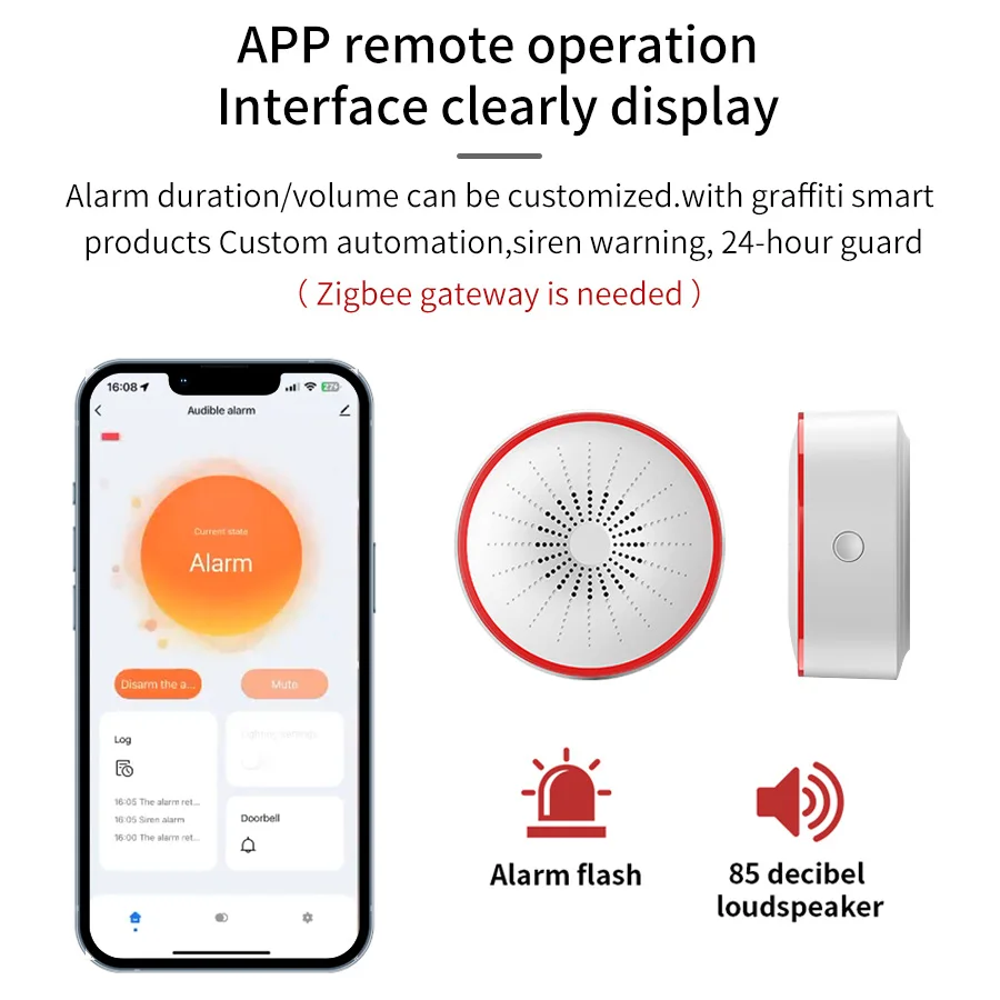 Tuya WiFi ZigBee Smart Alarm S - Smart Home Theater recension och pris