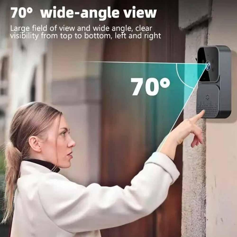 Smart WiFi 2.4G Wireless Doorb - Smart Home Video Doorbell Enhanced Security With Smart Doorbell recension och pris