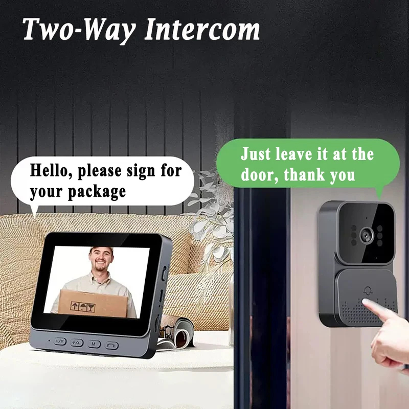 Smart WiFi 2.4G Wireless Doorb - Smart Home Video Doorbell Enhanced Security With Smart Doorbell recension och pris