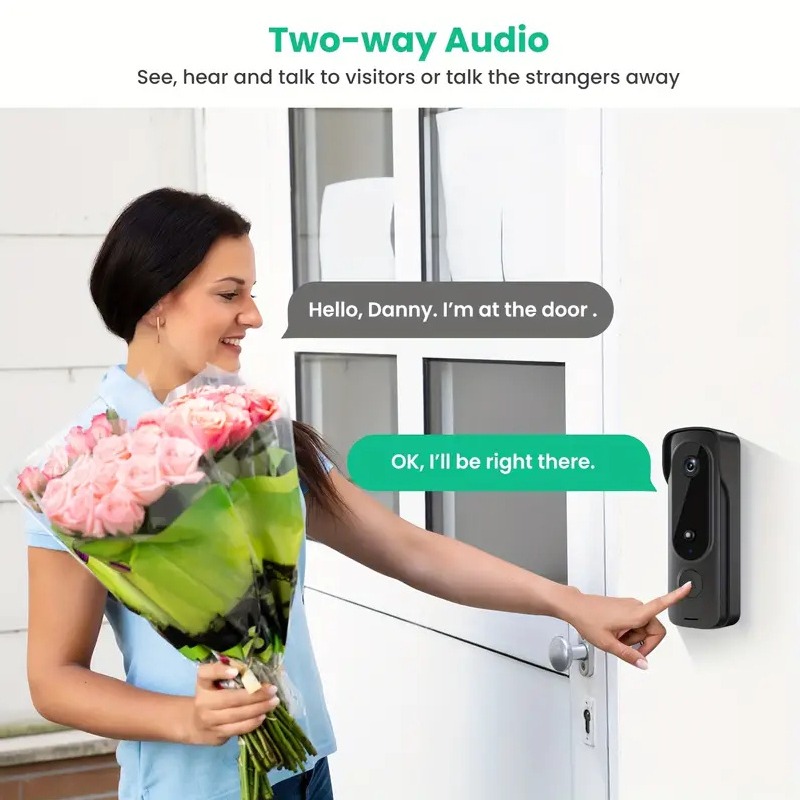Outdoor Wireless Doorbell Sola - Smart Home Video Doorbell Enhanced Security With Smart Doorbell recension och pris