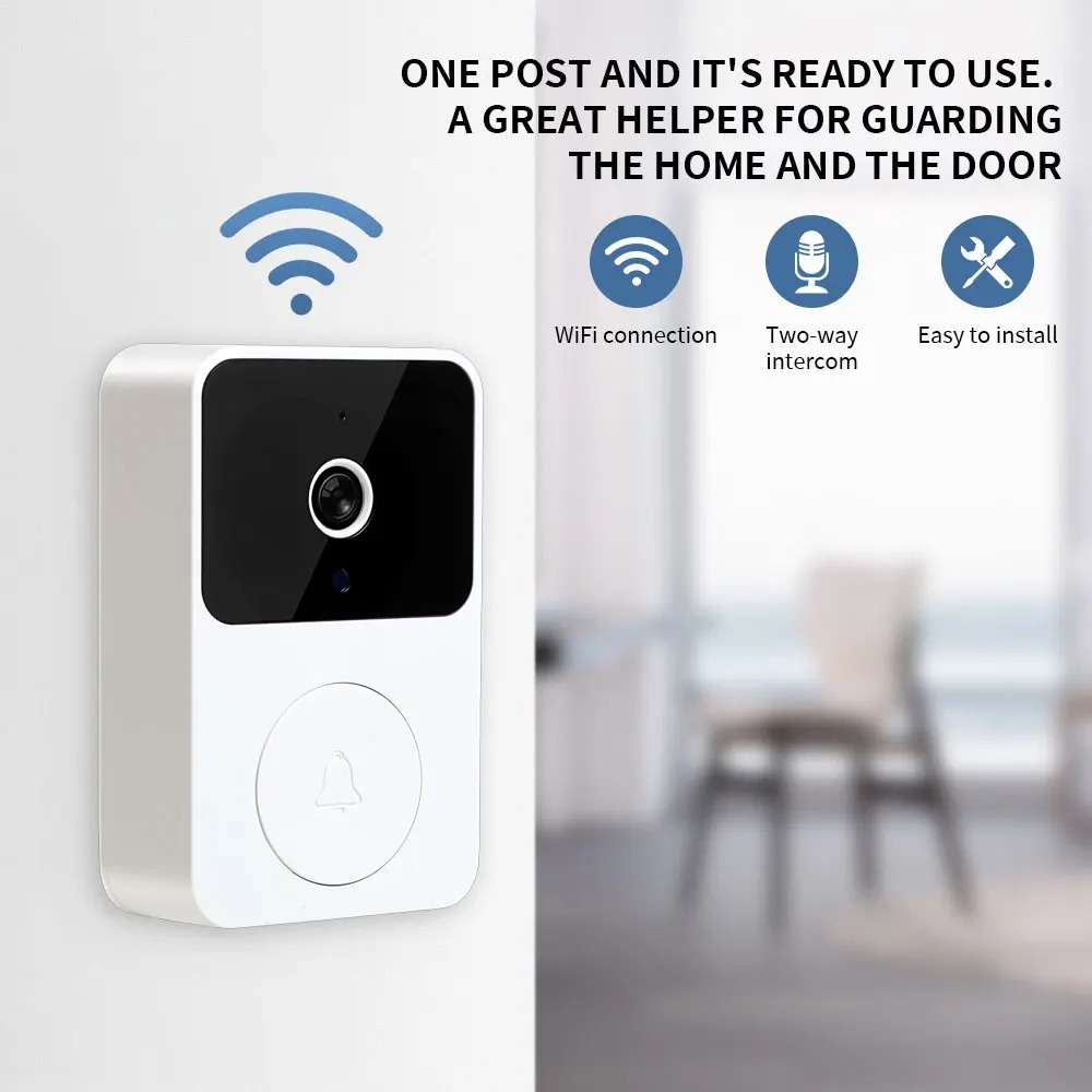 WIFI Video Doorbell Camera Wir - Smart Home Video Doorbell Enhanced Security With Smart Doorbell recension och pris