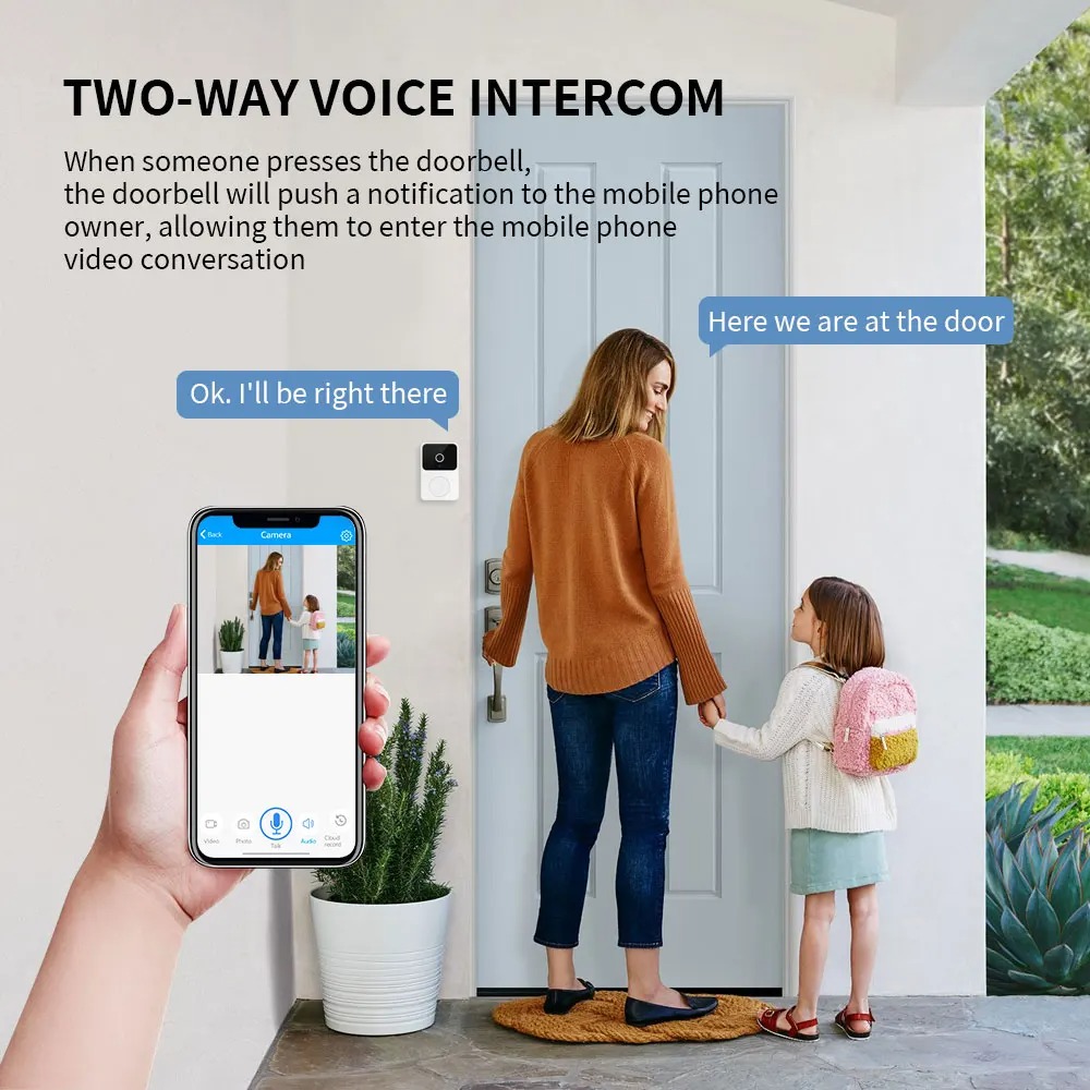 WIFI Video Doorbell Camera Wir - Smart Home Video Doorbell Enhanced Security With Smart Doorbell recension och pris