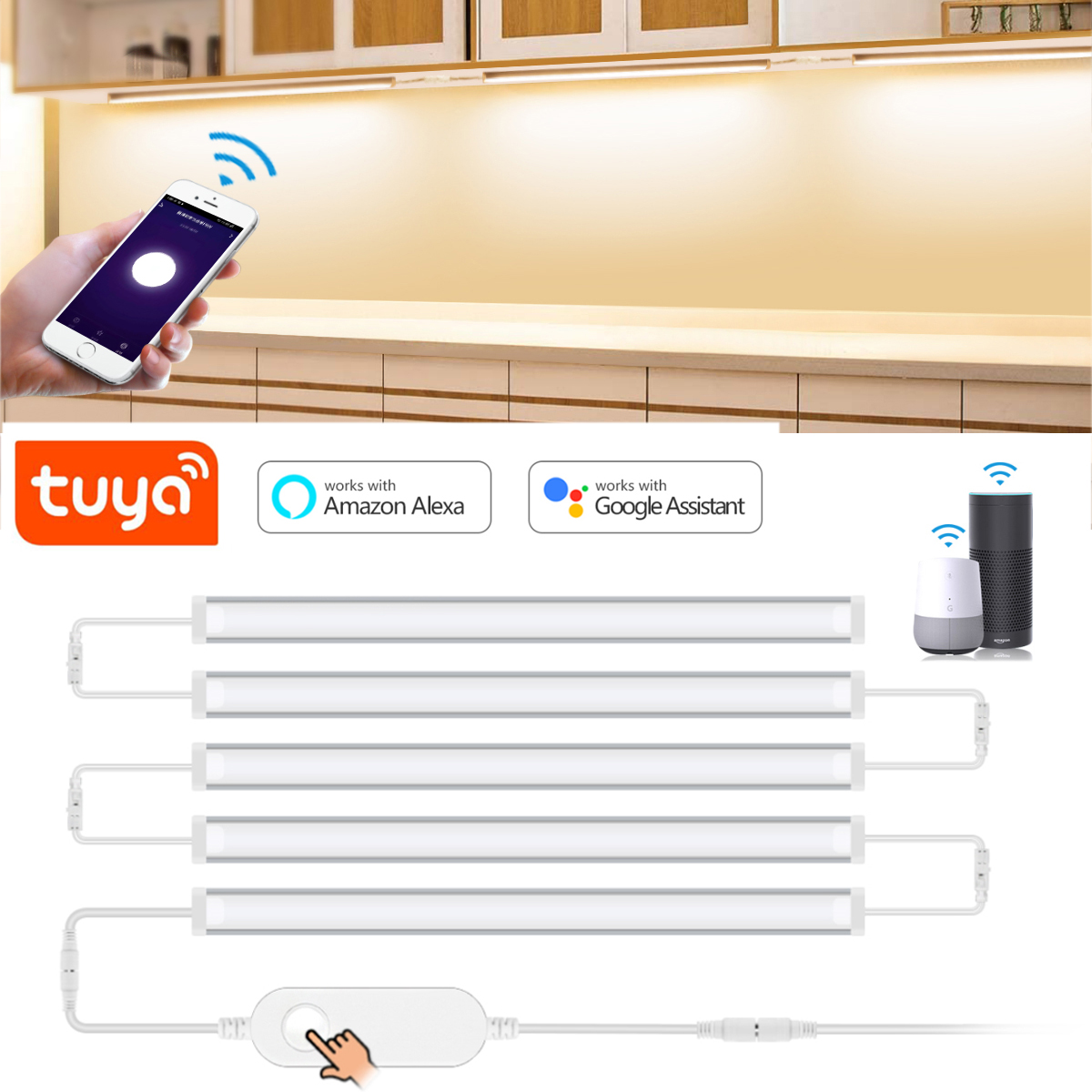 1-5 Pcs Kitchen Tuya Smart LED - Smart Home Furniture recension och pris