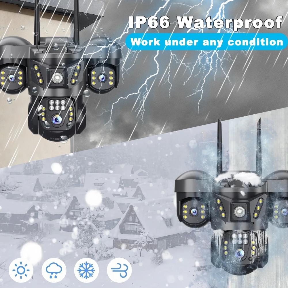 15MP 8K WIFI IP Camera Three S - Smart Home Kamera Outdoor recension och pris