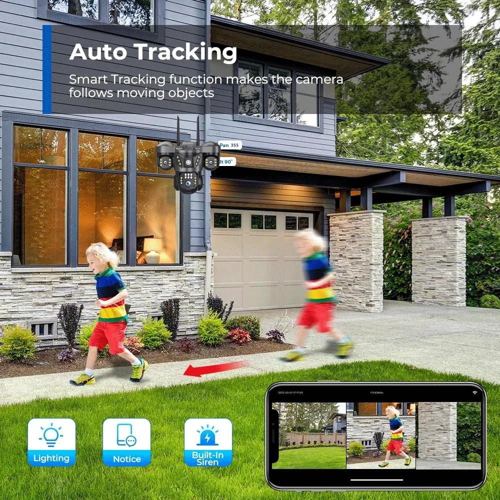 15MP 8K WIFI IP Camera Three S - Smart Home Kamera Outdoor recension och pris