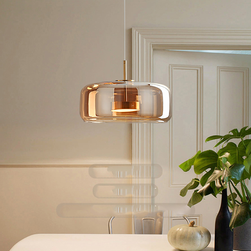 Modern Glass Pendant Lamp LED  - Voice Control Light Bulb recension och pris