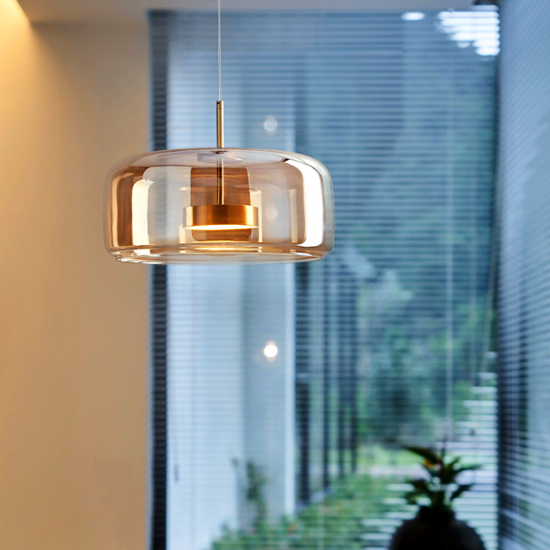Modern Glass Pendant Lamp LED  - Voice Control Light Bulb recension och pris