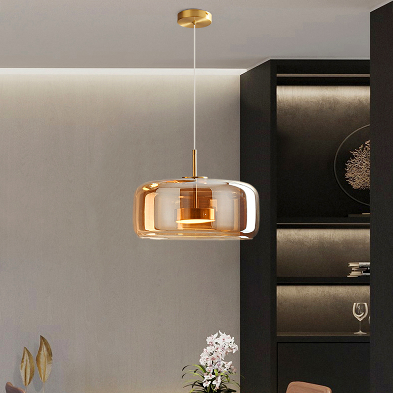 Modern Glass Pendant Lamp LED  - Voice Control Light Bulb recension och pris