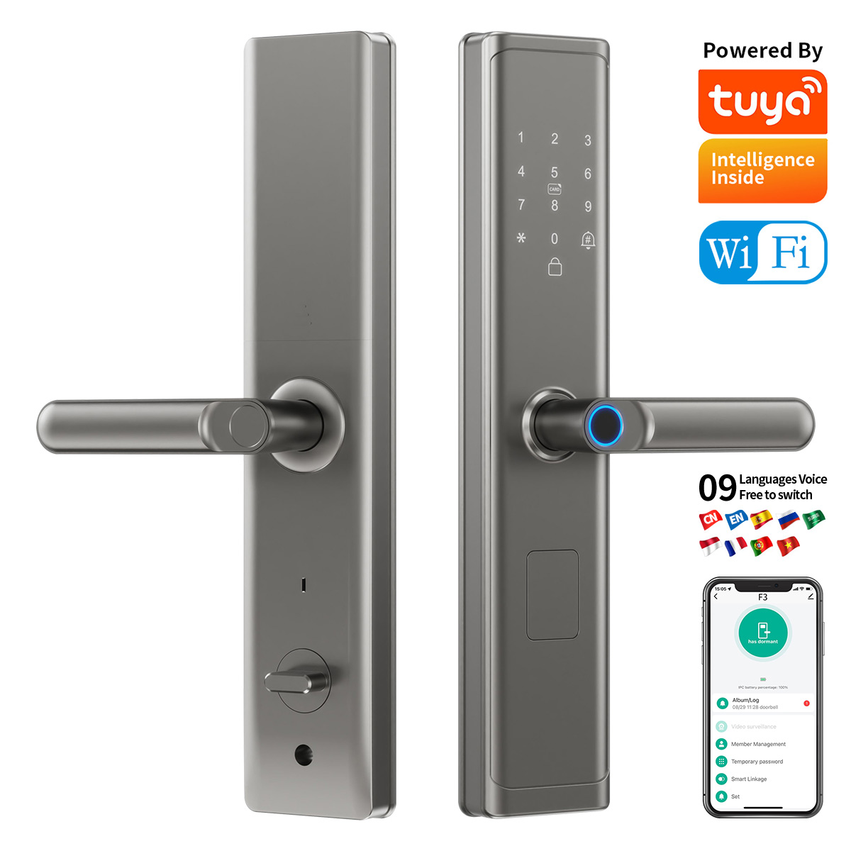 Tuya Wifi TTlock App Fingerpri - Smart Home Door Lock recension och pris
