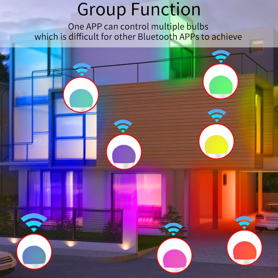 E27 WiFi Smart LED Bulb RGBCW  - Voice Control Light Bulb recension och pris