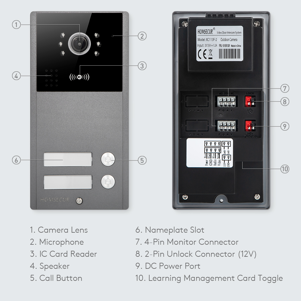4 Wire XC113F-2 HD Outdoor Doo - Video Doorbell recension och pris