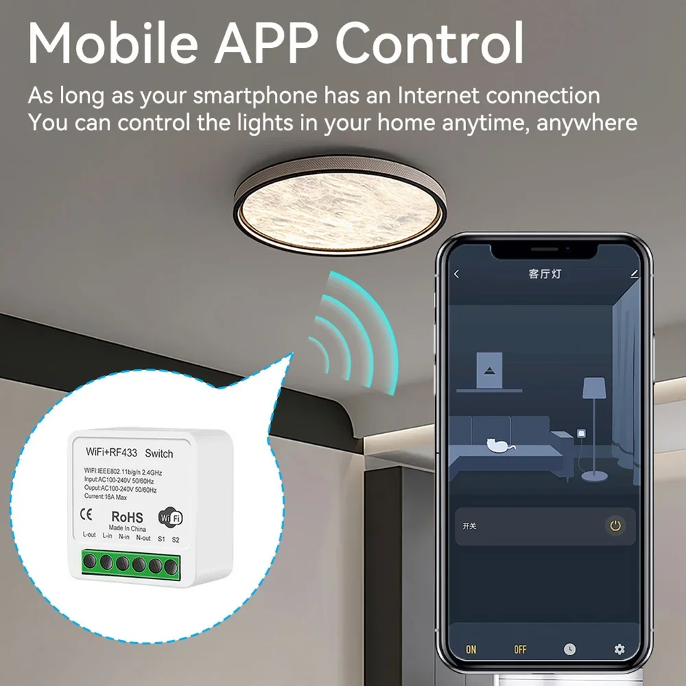 Voice Control Module WiFi RF43 - Smart Home Automation recension och pris