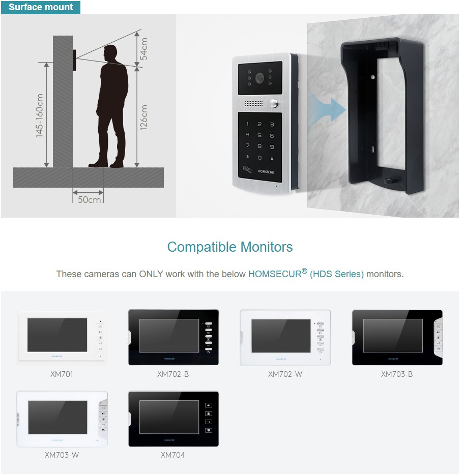 HOMSECUR XC004-S Outdoor Camer - Video Doorbell recension och pris