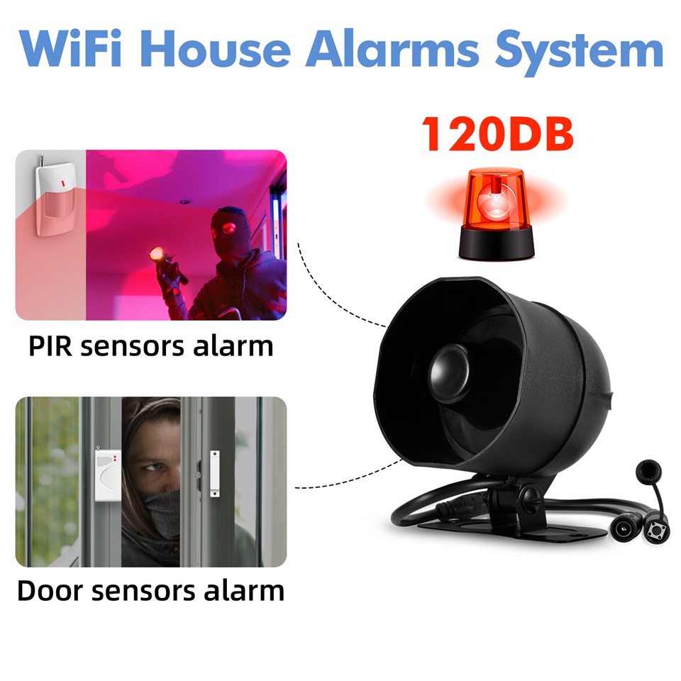 KERUI 120db Siren Alarm System - Smart Home Demo Kit recension och pris