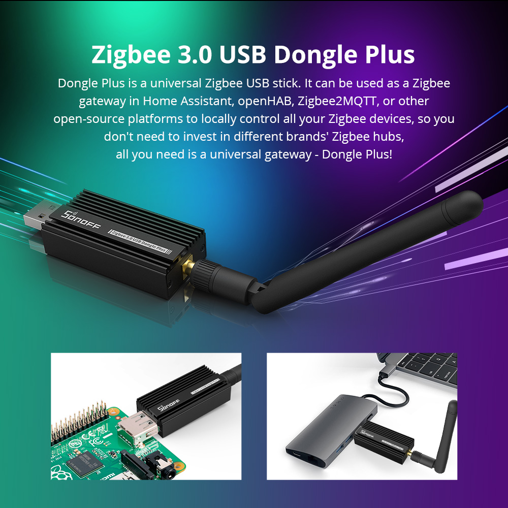 SONOFF Zigbee 3.0 USB Dongle P - Smart Home Bridge recension och pris