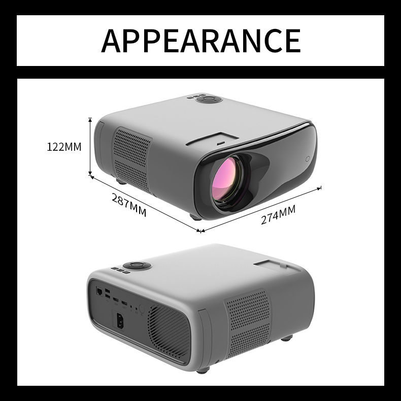 NEW 4K Mini Projector Home The - Smart Home Theater recension och pris