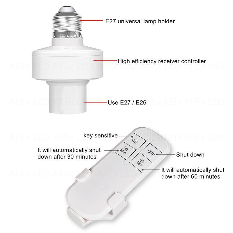 Wireless E27 Led Bulb Holder A - Voice Control Light Bulb recension och pris