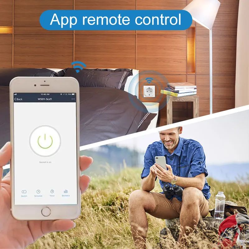 20A EU Smart Plug Wifi Socket  - Smart Home Living Room recension och pris