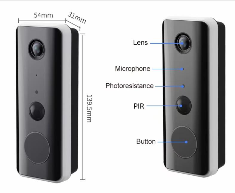 3MP 1296P Tuya APP Low Comsunp - Video Doorbell recension och pris