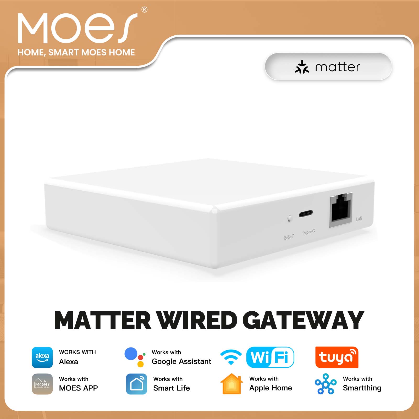 MOES Tuya ZigBee Matter Thread - Smart Home Bridge recension och pris