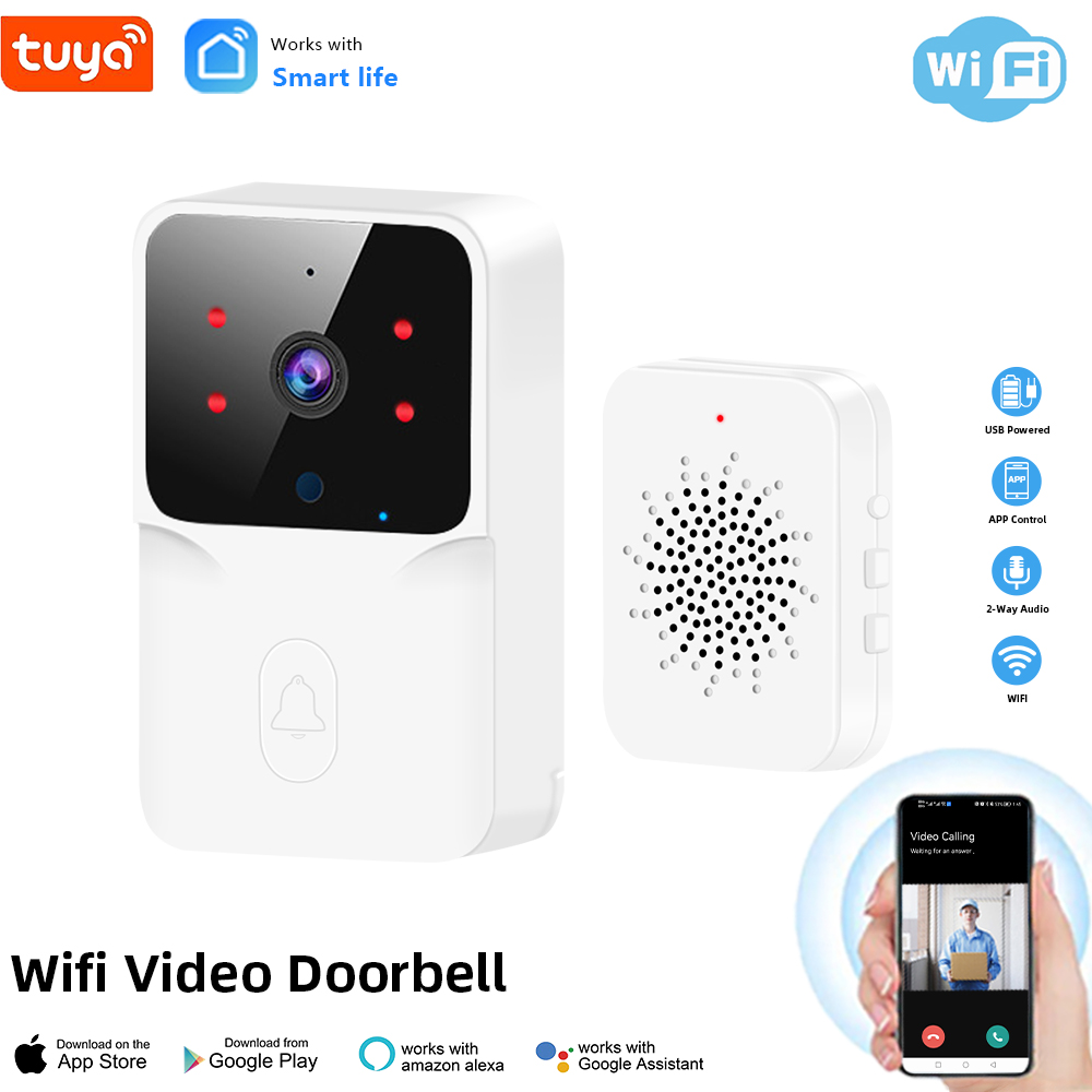Tuya WiFi Video Doorbell Wirel - Smart Home Video Doorbell Enhanced Security With Smart Doorbell recension och pris