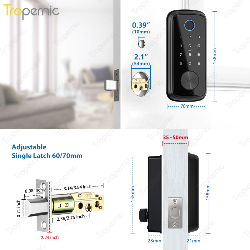 Tuya Zigbee Door Deadbolt Lock - Smart Home Door Lock recension och pris
