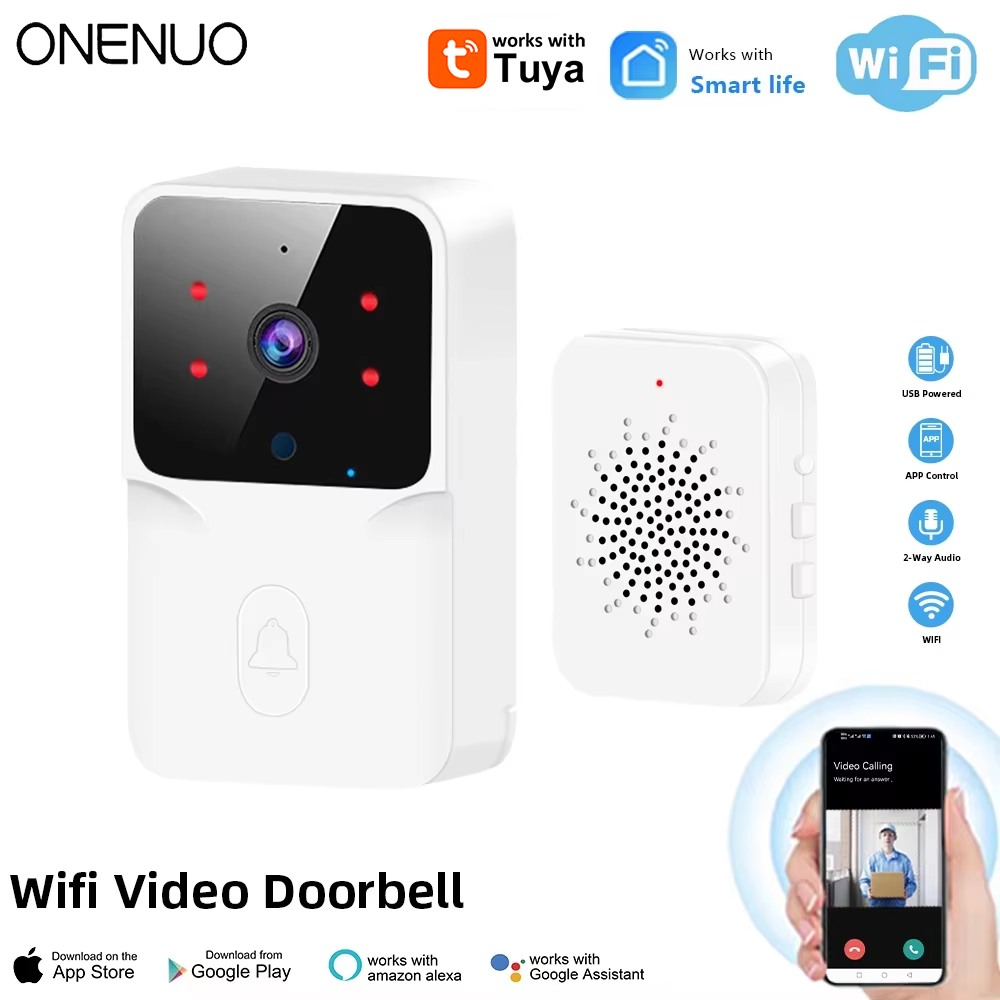 Tuya WiFi Video Doorbell Wirel - Smart Home Video Doorbell Enhanced Security With Smart Doorbell recension och pris